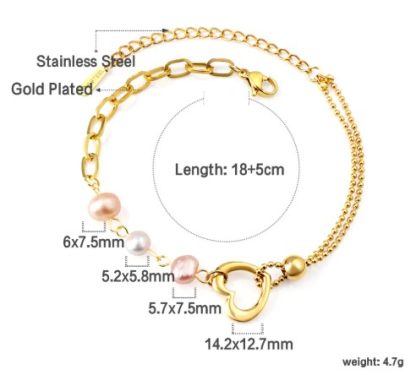 Blush & Bashful Bracelet - Gold - Image 2