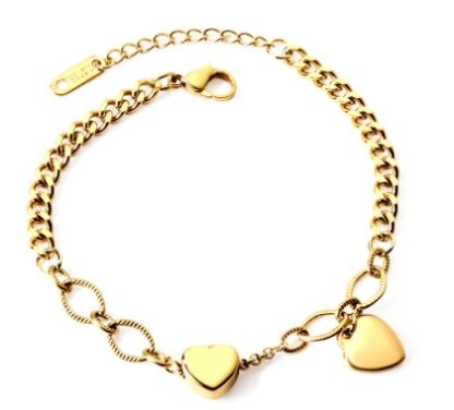 Heather Baby Hearts Bracelet - Gold