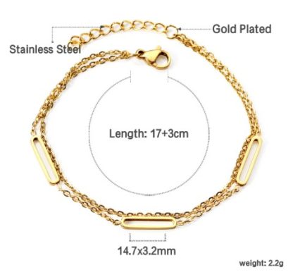 Jackie Link Bracelet - Gold - Image 2