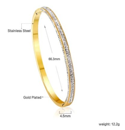 The Sparkle Bangle - Gold - Image 2