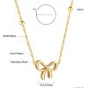 Tiffany Bow Necklace - Gold - Image 2