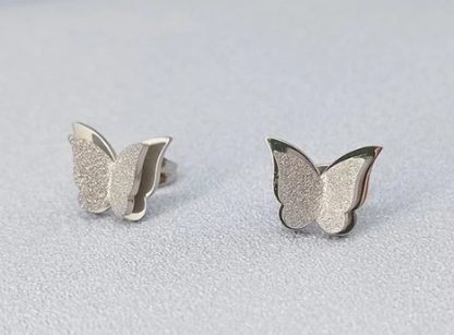 Spring Flight Studs - White Gold