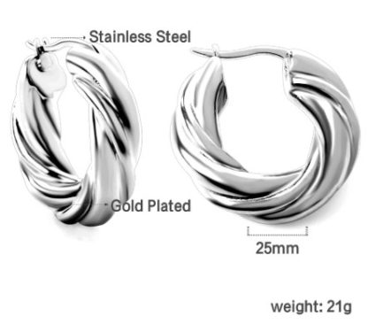 Licorice Twist Hoops - Image 5