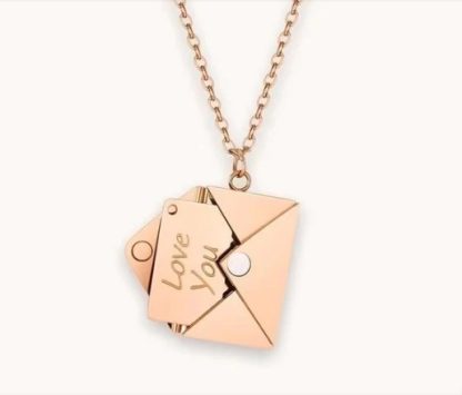 Love Note Necklace with Removable Note - Image 3