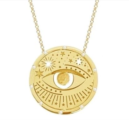 Golden Eye Talisman Necklace