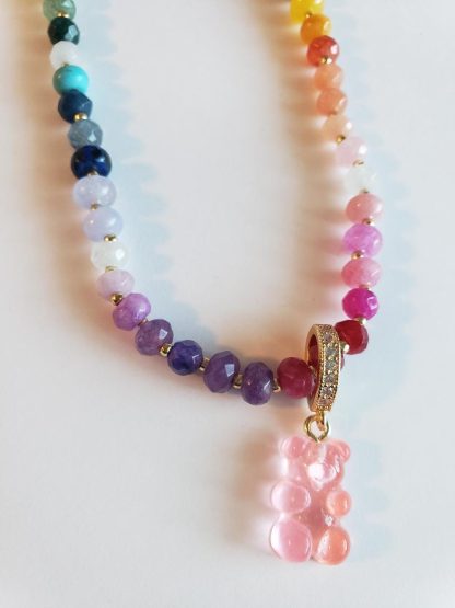 Rainbow Gemstone Necklace - Image 2