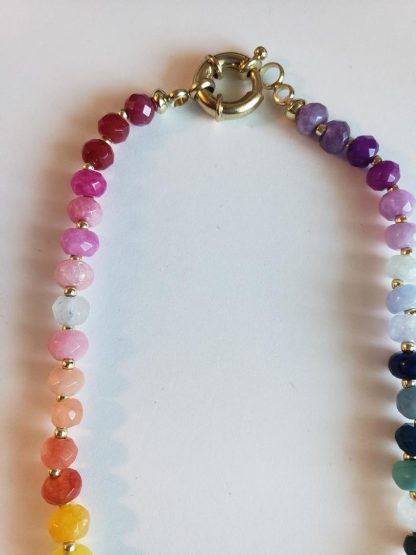 Rainbow Gemstone Necklace - Image 4